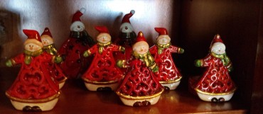 Oito suportes para vela