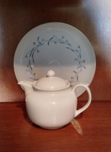 Bule e prato de bolo VA