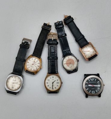 Seis relógios vintage