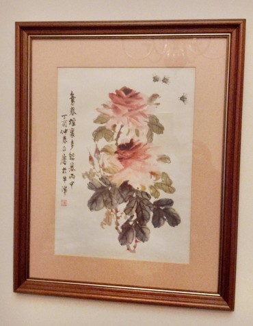 Duas estampas com flores