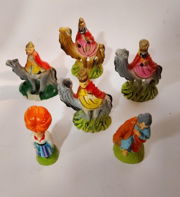 Seis figuras do presépio