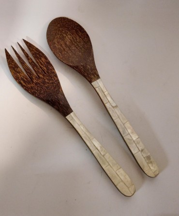 Par de talheres de salada