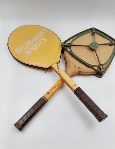 Duas raquetes de ténis vintage