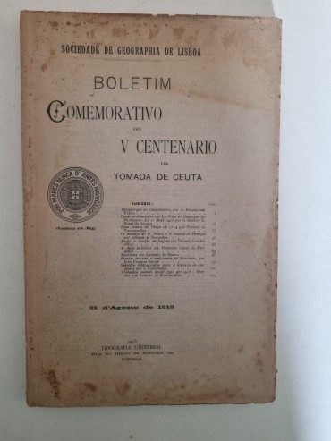 BOLETIM COMEMORATIVO DO V CENTENÁRIO DA TOMADA DE CEUTA