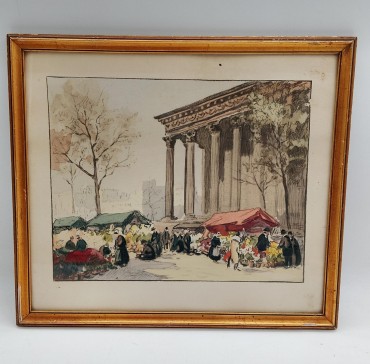 Mercado junto de templo romano