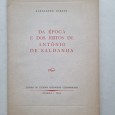 DA ÉPOCA E DOS FEITOS DE ANTÓNIO DE SALDANHA