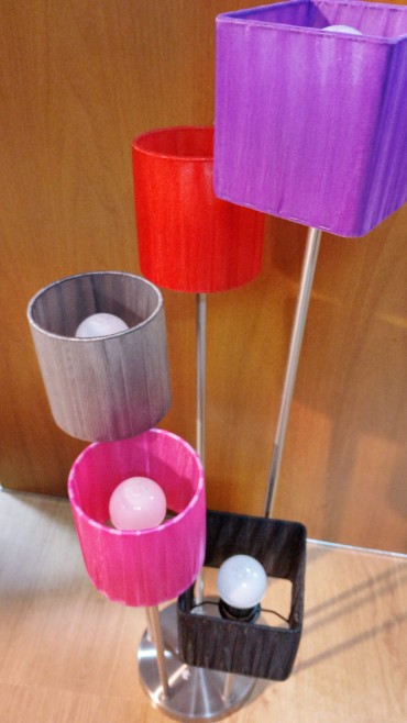 Base com cinco candeeiros 