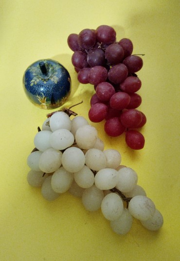 Uvas e maçã