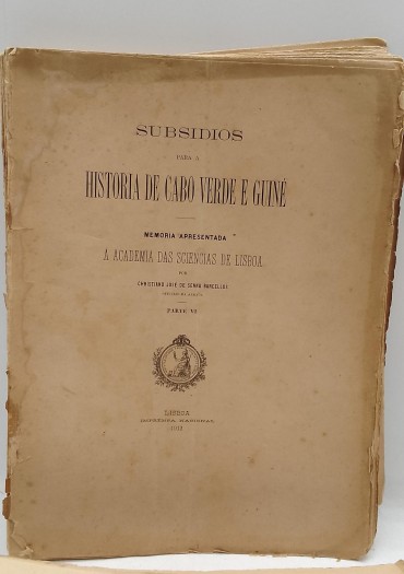 «Subsídios para a História de Cabo Verde e Guiné»