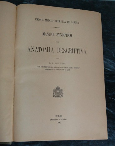 Manual Synoptico de Anatomia Descriptiva