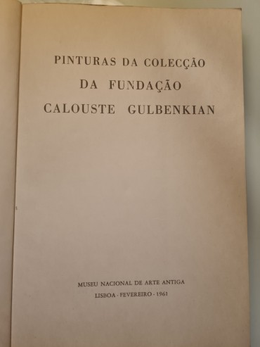 PINTURAS DA COLECÇÃO DA FUNDAÇÃO CALOUSTE GULBENKIAN