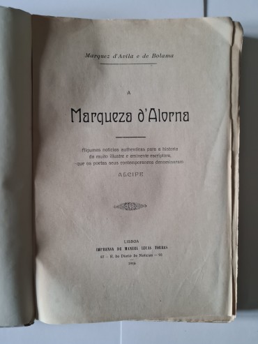 A MARQUEZA D`ALORNA