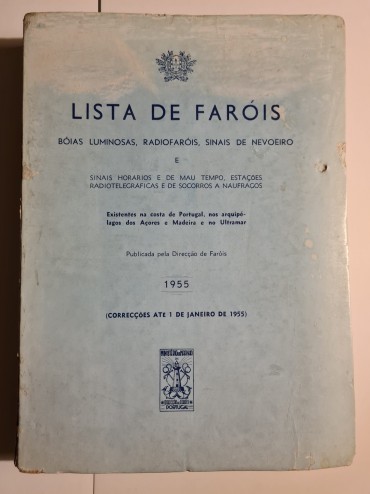 LISTA DE FARÓIS, BOIAS LUMINOSAS, RADIOFARÓIS, SINAIS DE NEVOEIRO 