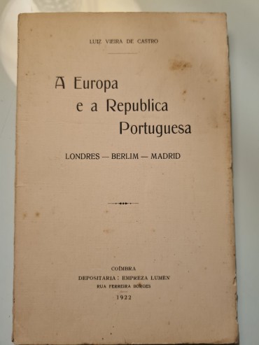 A EUROPA E A REPUBLICA PORTUGUESA