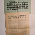 2 MANIFESTOS DE PROPAGANDA POLíTICA AMÉRICO TOMÁS PARA AS MULHERES