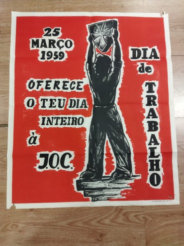 Cartaz «25 de Março dia de trabalho 1959»