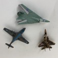 3 Miniaturas de Aviões Guerra 